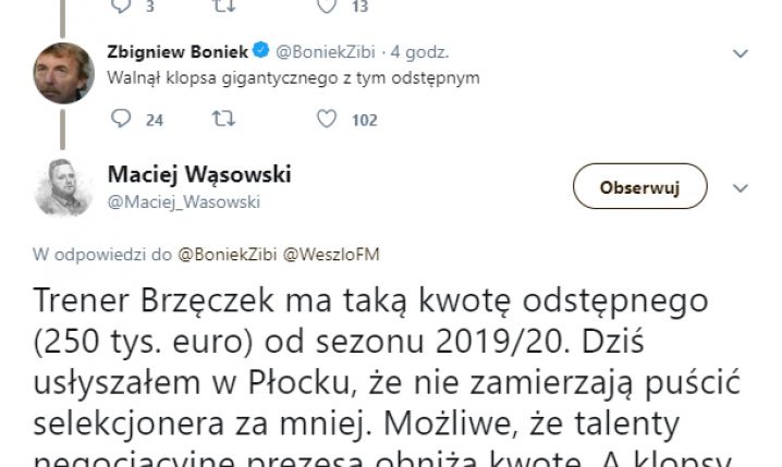 Wykupienie Jerzego Brzęczka może trochę kosztować...